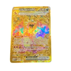 Pokemon Charizard ex 228/197 Obsidian Flames Hyper Rare Gold Tera Darkness Card - Image 1