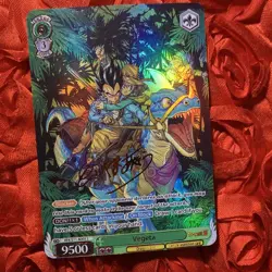 Vegeta + Bulma Dragon Ball Z Super Heroes ACG Waifu Anime Goddess Holo Card Dino - Image 1