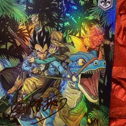 Vegeta + Bulma Dragon Ball Z Super Heroes ACG Waifu Anime Goddess Holo Card Dino - Image 2