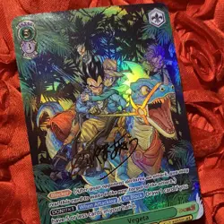 Vegeta + Bulma Dragon Ball Z Super Heroes ACG Waifu Anime Goddess Holo Card Dino - Image 3
