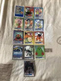 Digimon Animated Series Trading Cards 1999 - 13 Cards Bundle - Image 1
