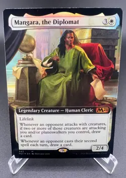 Mangara, the Diplomat (Extended Art, Foil, #343, NM) Core Set 2021 (M21), MTG - Image 3