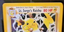 Lt. Surge's Raichu 11/132 Holo Rare - 2000 Gym Challenge WotC Pokemon-LP+/NM - Image 2
