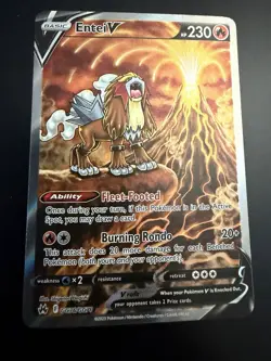 Pokemon Company Entei V GG36/GG70 Crown Zenith GG Ultra Rare Holo FA EN - Image 1