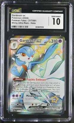 GARDEVOIR EX Paldean Fates Shiny Rare #217 CGC 10 Pokemon [Nostalgium] - Image 1