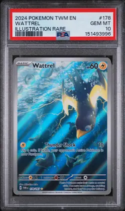 Pokemon Twilight Masquerade Wattrel 178 PSA 10 - Image 1