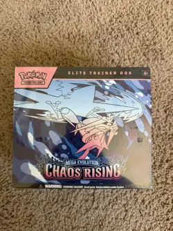 Pokemon Chaos Rising Elite Trainer Box Factory Sealed ETB (Small Plastic Damage) - Image 1