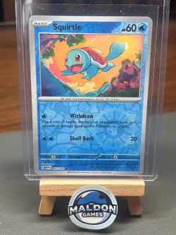 Squirtle 007/165 151 Reverse Holo Common NM 2023 - Image 1