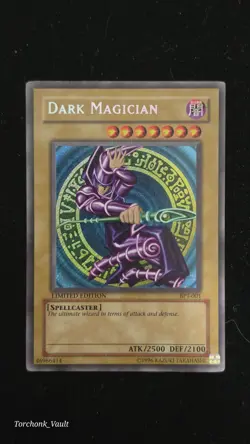 Yu-Gi-Oh! LIMITED EDITION 2002 HOLO Dark Magician BPT-001 Secret Rare MP/HP - Image 1