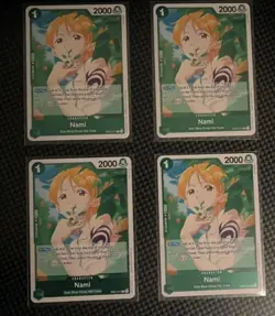 One Piece TCG Nami EB02-017 English Lot Of 4 R plus bonus SR - Image 1