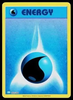 Basic Water Energy 033/034 Trading Card Game Classic Holo - Image 1