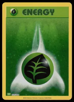 Basic Grass Energy Holo Trading Card Game Classic 033/034 NM Pokemon - Image 1