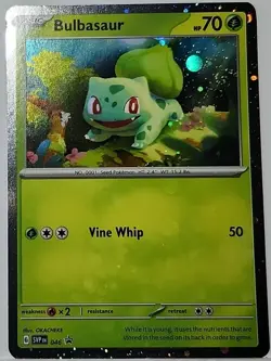 HD Fart Swirl 🌀 Bulbasaur 046 Cosmos Holo Bleed Error Rare Pokemon TCG ✨ - Image 2
