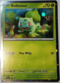 HD Fart Swirl 🌀 Bulbasaur 046 Cosmos Holo Bleed Error Rare Pokemon TCG ✨ - Image 3