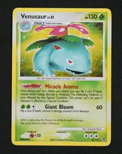 Venusaur 20/132 Rare Beautiful Holo Bleed Pokemon 2007 Secret Wonders NM 2X 🌀 - Image 1
