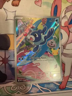 Pokemon TCG Popplio 045 Me: Mega Evolution Black Star Promo Holo MINT/Near Mint - Image 3