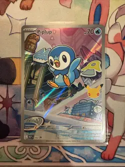 Pokemon TCG Piplup 042 Me: Mega Evolution Black Star Promo Holo MINT/Near Mint - Image 1