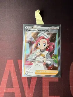 Pokemon Center Lady (Full Art) 185/185 Ultra Rare SWSH04 - Image 2