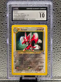 Pokemon TCG | Scizor Wizards Black Star Promos | CGC 10 Gem Mint - Image 1