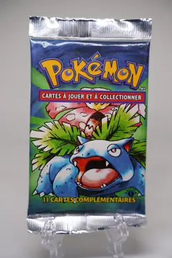 FRENCH Pokemon Base Set 1st Edition Booster Pack Venusaur Art WOTC TCG Sealed - Image 1