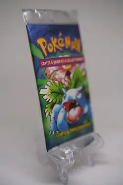 FRENCH Pokemon Base Set 1st Edition Booster Pack Venusaur Art WOTC TCG Sealed - Image 4