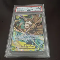 Bandai One Piece CCG Trafalgar Law OP10-119 SP Alt Art Foil Eng PSA 10 - Image 1