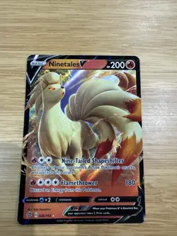 Pokemon Card Ninetales V 026/192 Rebel Clash Rare - Image 1
