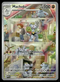 Pokemon Cards Machoke 177/165 151 Illustration Rare NM - Image 1