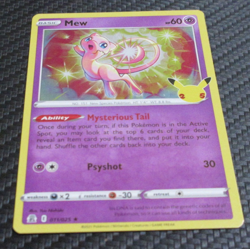 Mew 011/025 Celebrations 2021 Holo Holographic Pokemon Card - Image 1