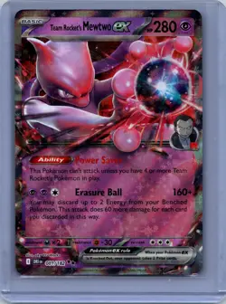 Team Rocket's Mewtwo ex Double Rare League & Championship Cards 081/182 NM - Image 1