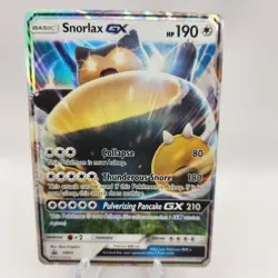 Pokemon Snorlax GX Holo Promo Sun & Moon Single Card 2016 - Lightly Played Edges - Image 1