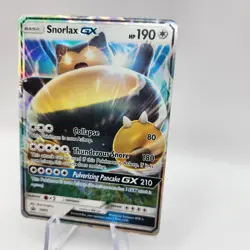 Pokemon Snorlax GX Holo Promo Sun & Moon Single Card 2016 - Lightly Played Edges - Image 3