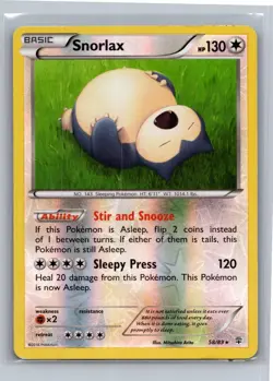 Snorlax 58/83 Rare Generations Pokemon Moderately Played - Image 1