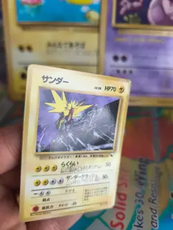 Pokemon Karte Card Vending expansion sheet glossy 1997 japanese Zapdos Exc- - Image 4