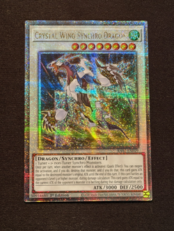 Yu-Gi-Oh! Crystal Wing Synchro Dragon RA02-EN029 Quarter Century SR -NM-1st Ed. - Image 1