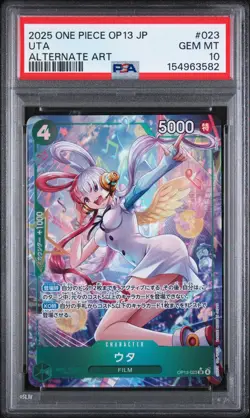 One Piece PSA 10 Uta SR Alt Art 2025 OP13-023 OP13 Japanese - Image 1