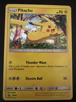 Pokemon Pikachu TCG 2016 SM04 Holo Promo Card - Image 1