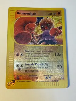 Pokemon Card - Hitmonchan Aquapolis 81/147 Reverse Holo - E Reader Wotc RARE ! - Image 2
