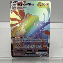 Pokemon Regieleki VMAX 198/195 Secret Rare Holo Vmax Silver Tempest Card English - Image 1
