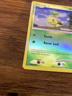 Pokemon TCG Turtwig Diamond Pearl Reverse Holo Card 103/130 Nm/M Condition - Image 3