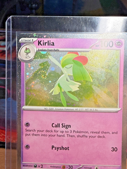 Kirlia 059/132 Cosmos Holo (with Swirl) Pokemon TCG Mega Evolution LP++ - Image 2
