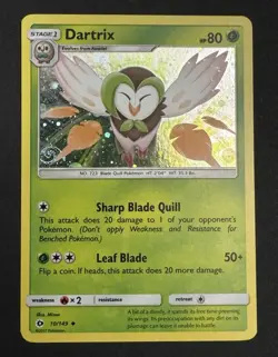 Dartrix 010/149 Blister Exclusives Cosmos Holo w/ Swirl (Near Mint) - Image 1
