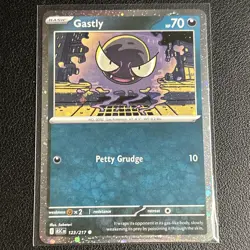 Pokemon Gastly Ascended Heroes #123/217 Promo Cosmos Holo Near Mint Swirl 💫 - Image 1
