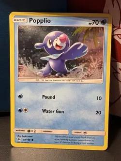Popplio - Cosmos Holo 39/149 Pokemon Sun & Moon - LP Swirl - Image 3