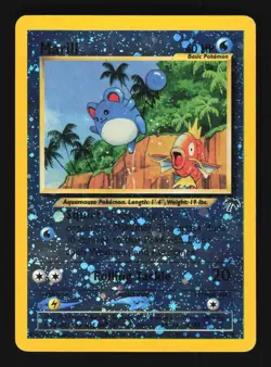Pokemon Marill Holo SWIRL 🌀 Southern Islands 11/18 Moderately Played - Image 1