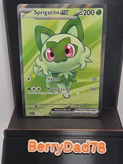 Sprigatito EX 251/217 Ascended Heroes Special Illustration Rare Pokemon TCG NM - Image 1
