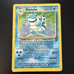 Blastoise 2/130 Base Set 2 Holo Rare Pokemon TCG - Image 1