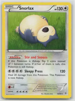 Snorlax 58/83 Rare Generations Pokemon Moderately Played - Image 1