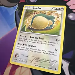 Snorlax 77/124 Rare Fates Collide Pokemon TCG 2016 Near Mint - Image 2