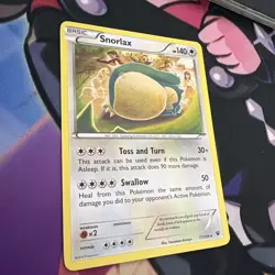 Snorlax 77/124 Rare Fates Collide Pokemon TCG 2016 Near Mint - Image 3